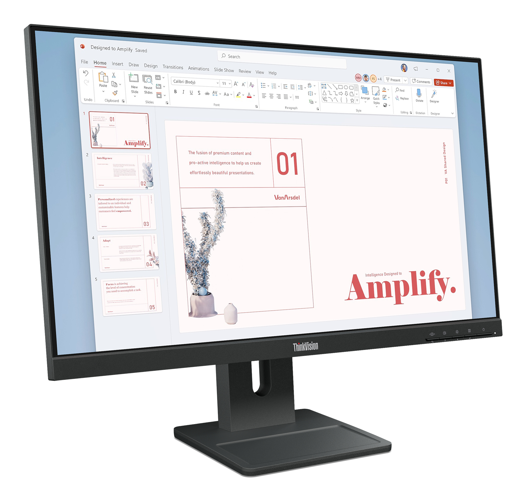 LENOVO THINKVISION E24-40 23.8-inch FHD Monitor - 64BAMAT1UK - Image 2